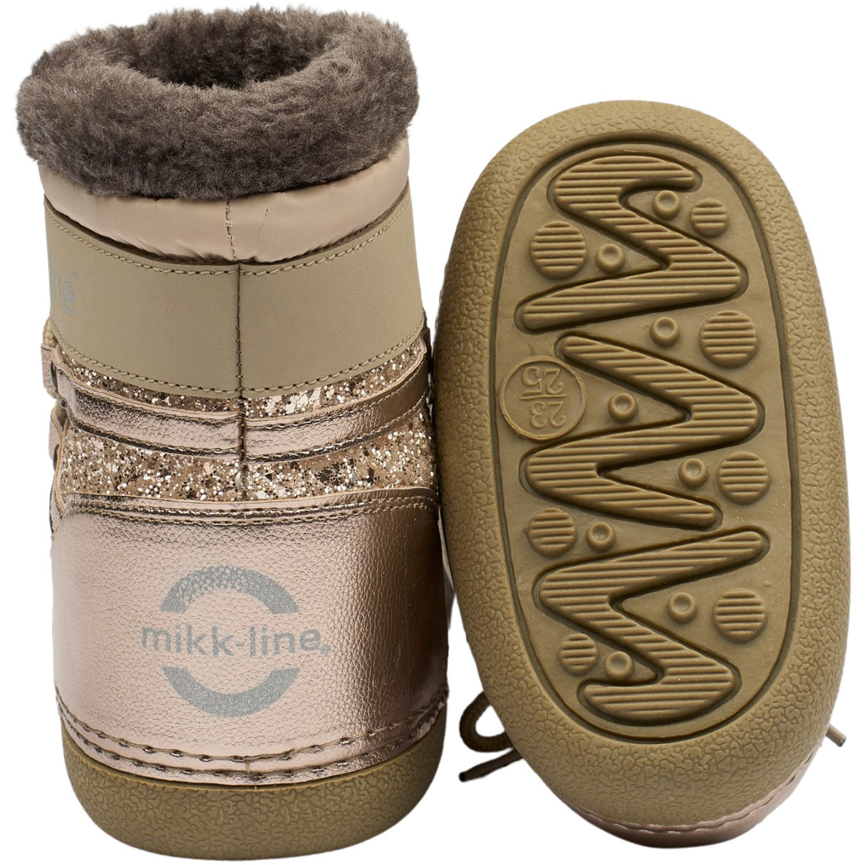 Mikk-Line Champagne Glitter Snow Stövlar Glitter