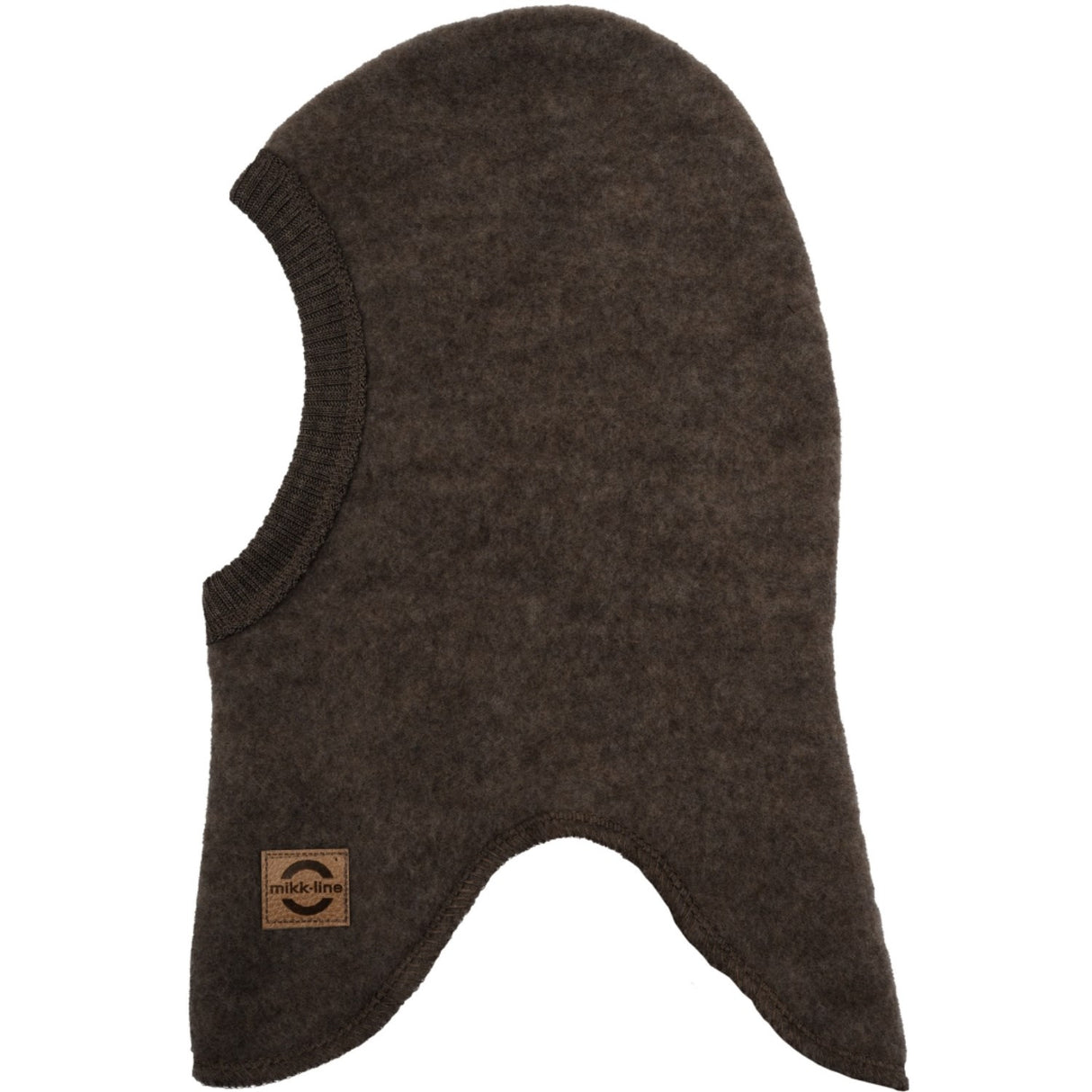 Mikk-Line Dark Brown Melange Ull Balaclava