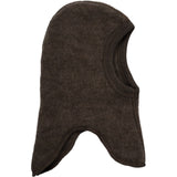 Mikk-Line Dark Brown Melange Ull Balaclava