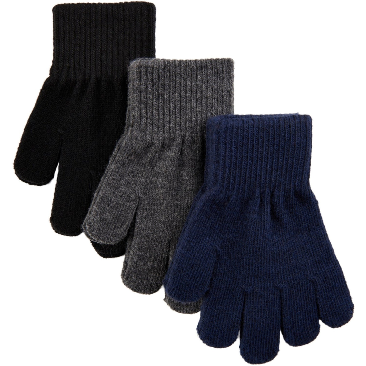 Mikk-Line Magic Vantar 3-pack Blue Nights-Antrazite-Black