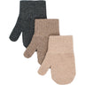 Mikk-Line Rose Melange-Melange Denver-Dark Gray Melange Magic Vantar 3-Pack Med Lurex