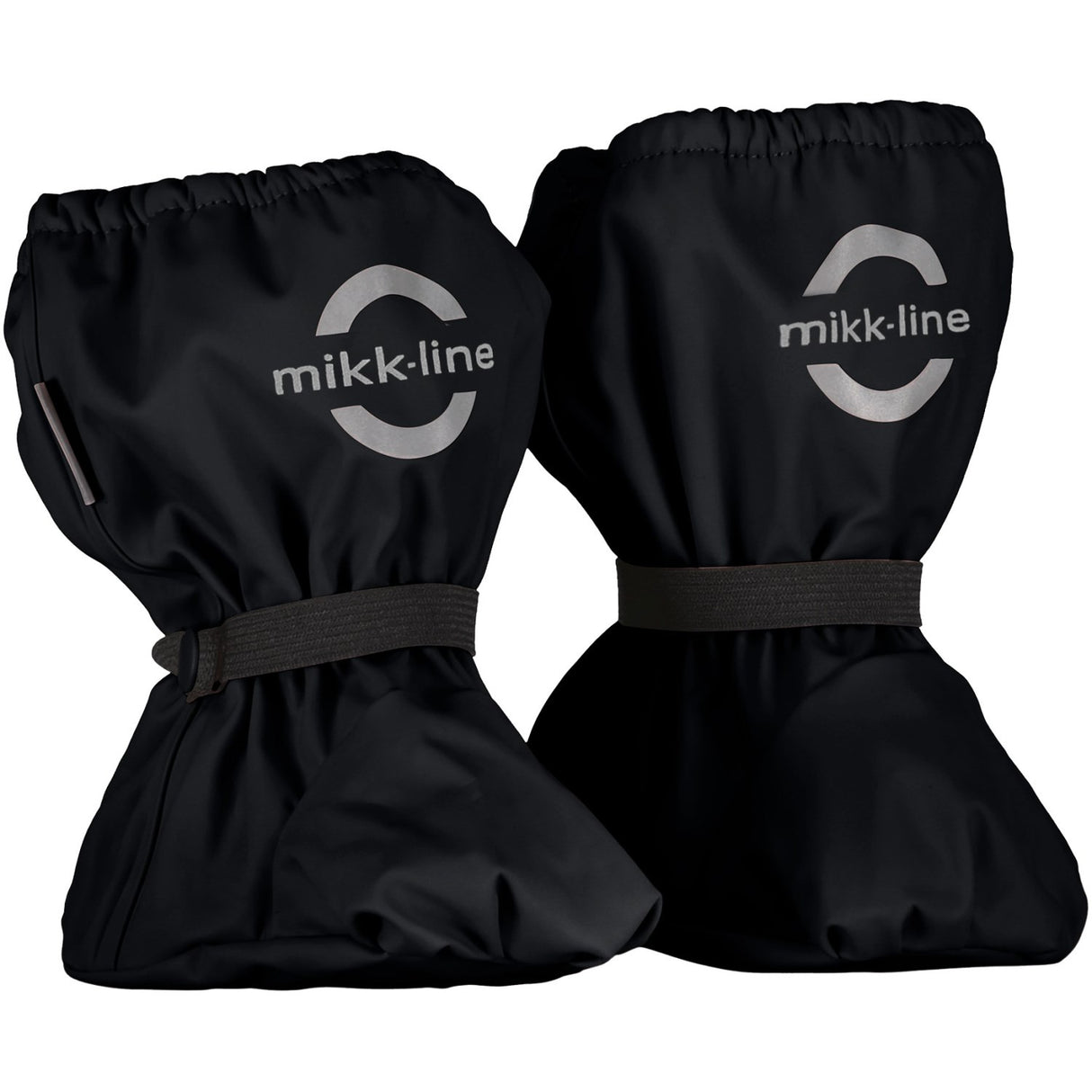 Mikk-Line Rain Footies m. Fleece Black