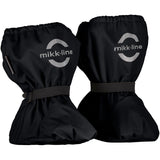 Mikk-Line Rain Footies m. Fleece Black