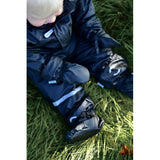 Mikk-Line Rain Footies m. Fleece Blue Nights
