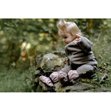Mikk-Line Rain Footies m. Fleece Adobe Rose