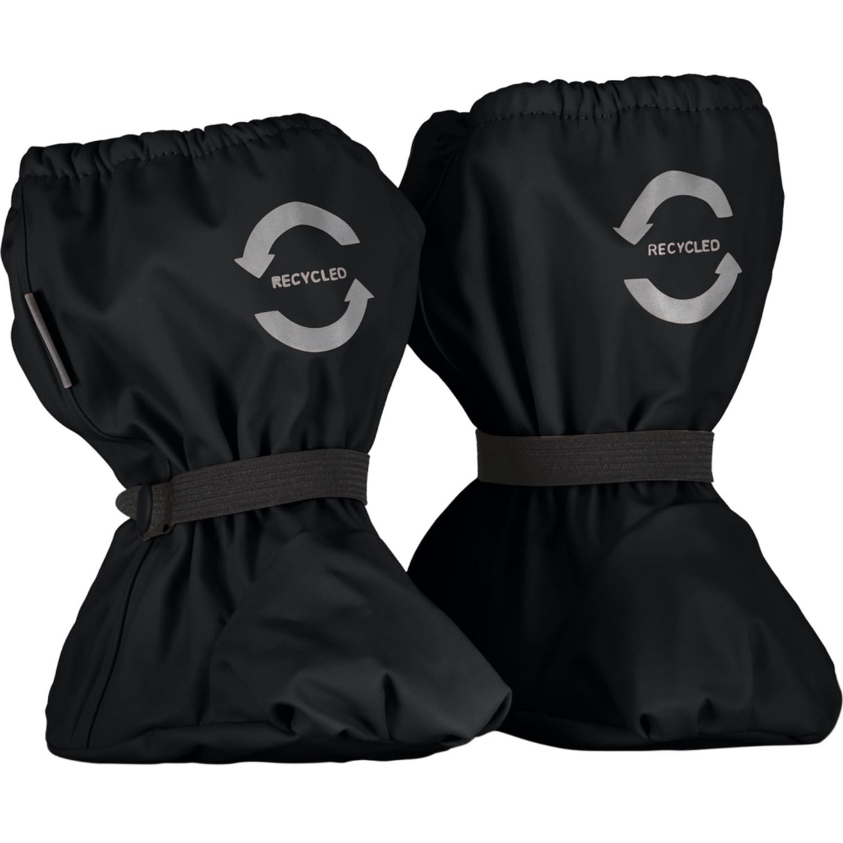Mikk-Line Rain Footies m. Fleece Black
