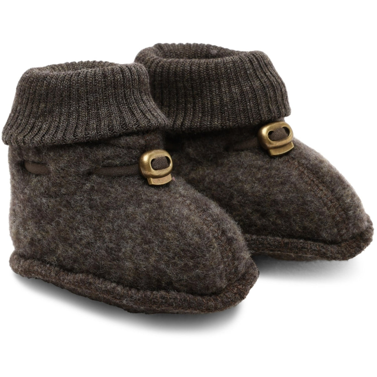Mikk-Line Dark Brown Melange Ull Futter