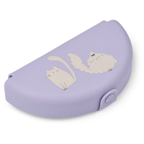 LIEWOOD Cat / Warm Lilac Eugene Foldbar Snack Låda
