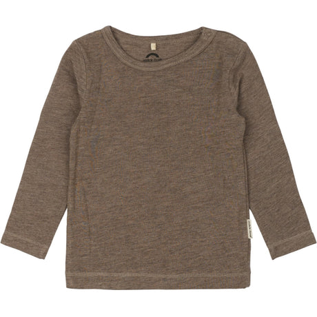 Mikk-Line Melange Denver Wool/Bamboo Ls Topp