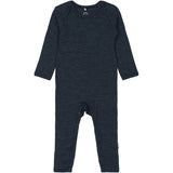 Mikk-Line Melange Blue Nights Merino Ull Ls Dräkt