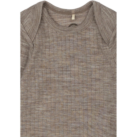 Mikk-Line Melange Denver Merino Ull Ls Body