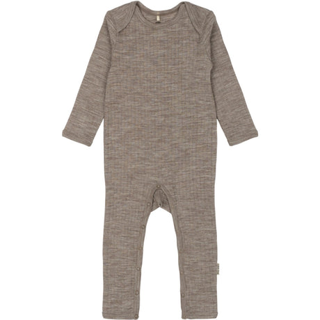 Mikk-Line Melange Denver Merino Ull Ls Dräkt