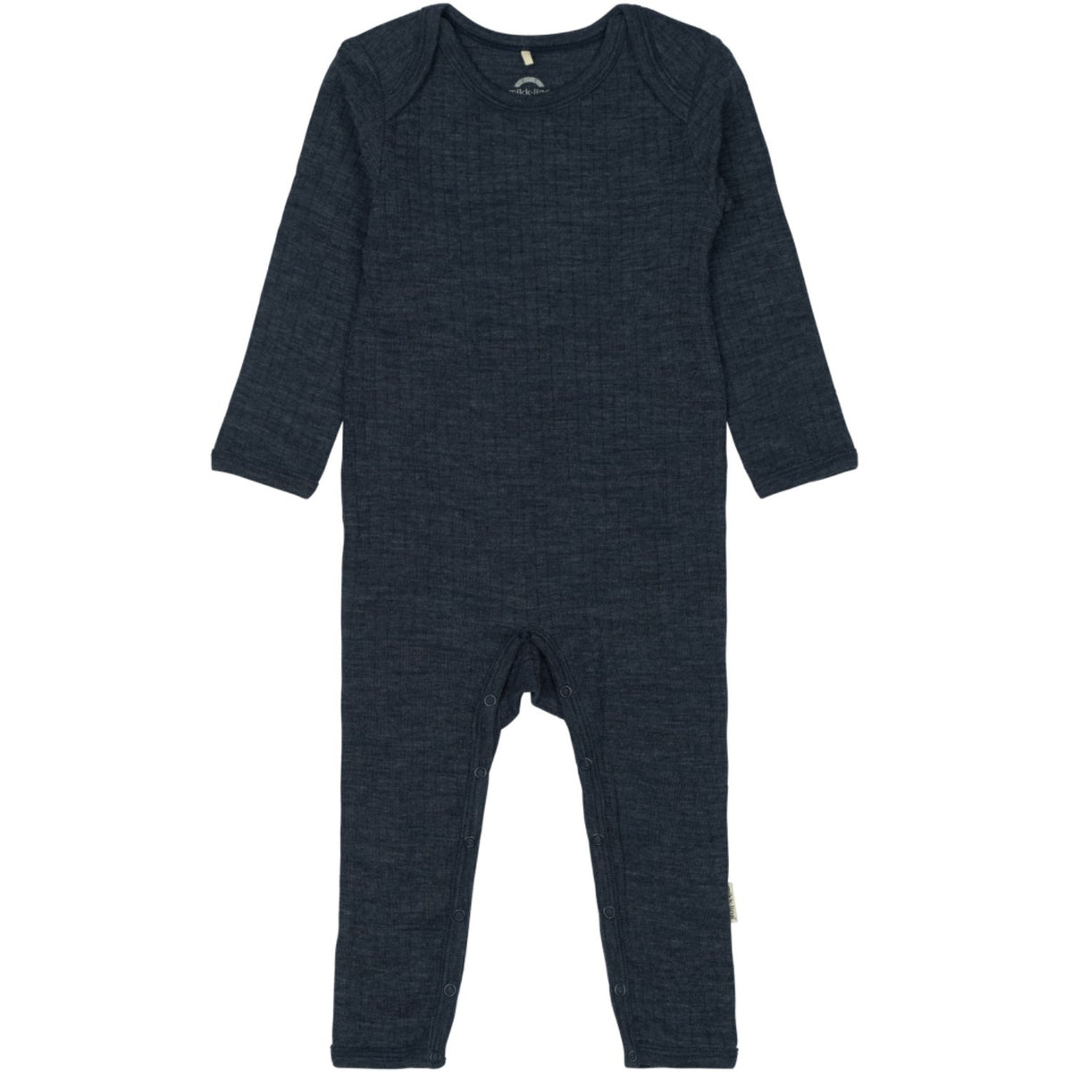 Mikk-Line Melange Blue Nights Merino Ull Ls Dräkt