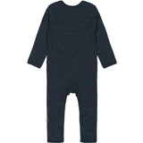 Mikk-Line Melange Blue Nights Merino Ull Ls Dräkt