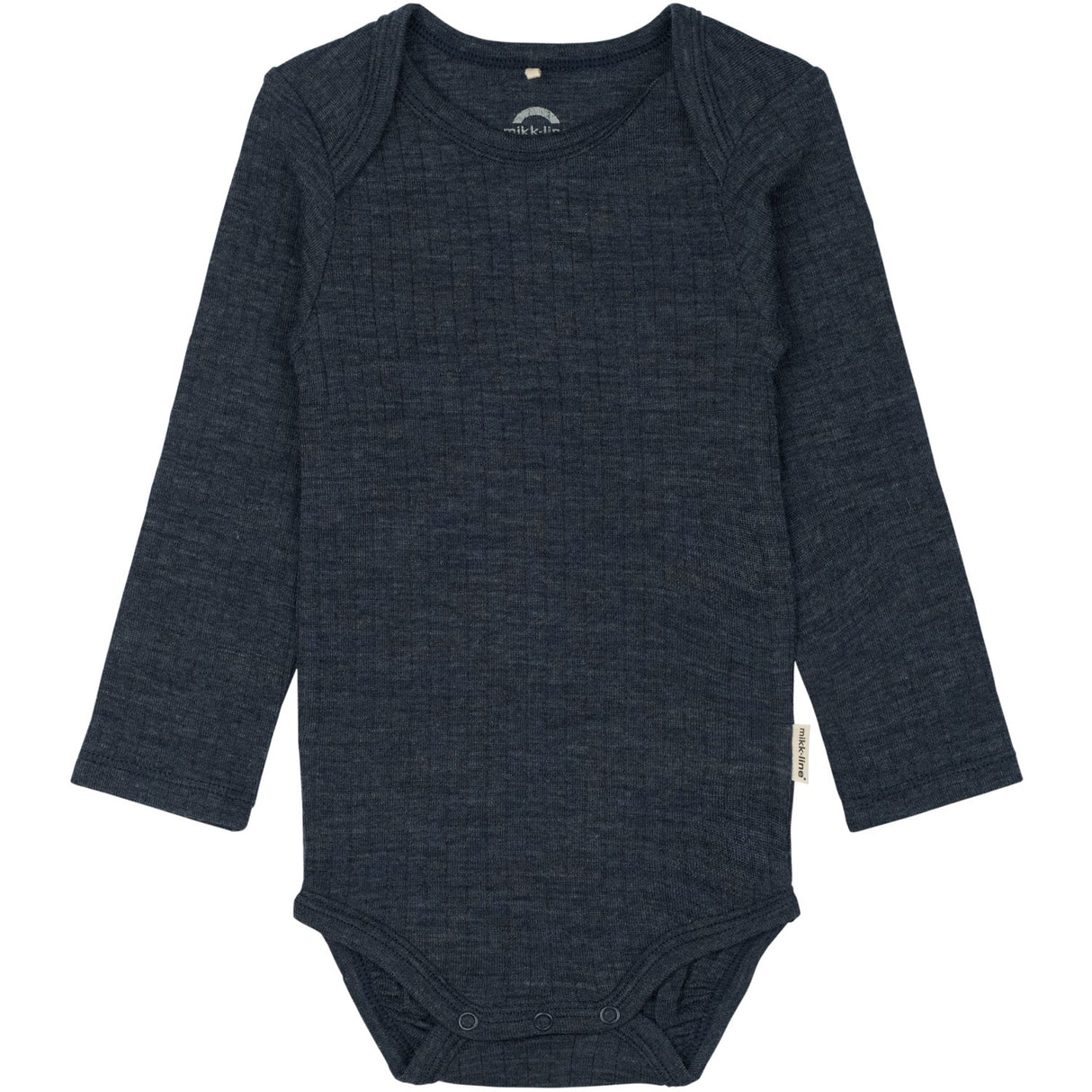 Mikk-Line Melange Blue Nights Merino Ull Ls Body