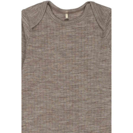 Mikk-Line Melange Denver Merino Ull Ls Dräkt