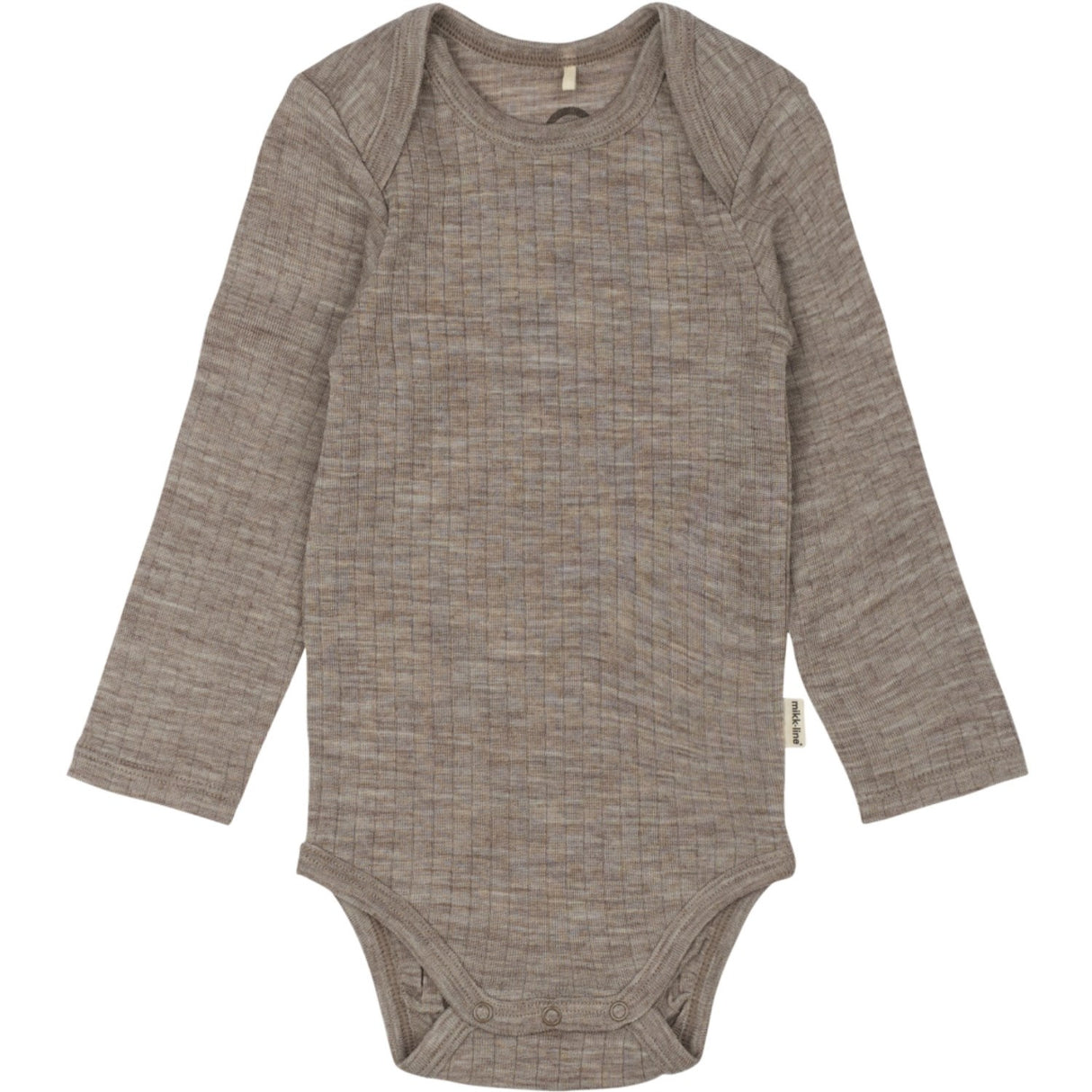Mikk-Line Melange Denver Merino Ull Ls Body