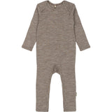 Mikk-Line Melange Denver Merino Ull Ls Dräkt