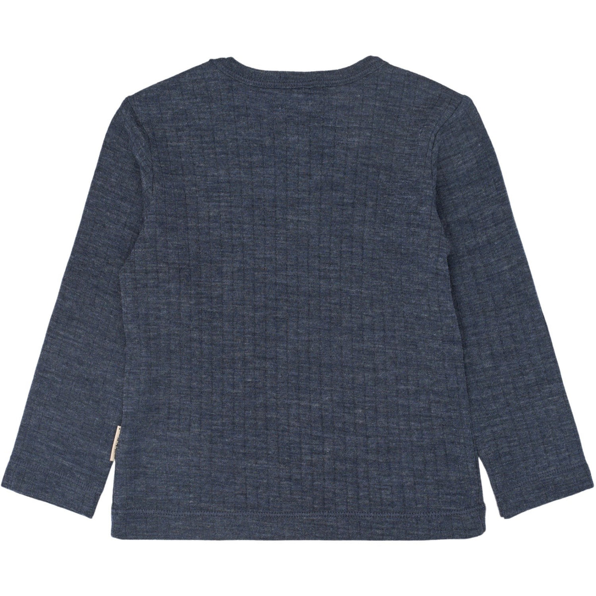 Mikk-Line Melange Blue Nights Merino Ull Ls Topp