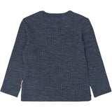 Mikk-Line Melange Blue Nights Merino Ull Ls Topp