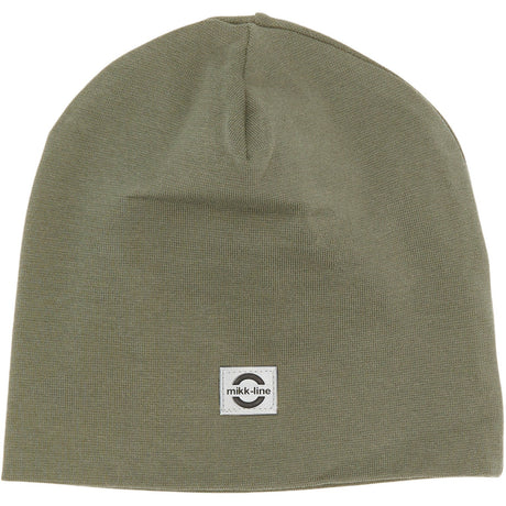 Mikk-Line Dusty Olive Bomull Mössa - Solid
