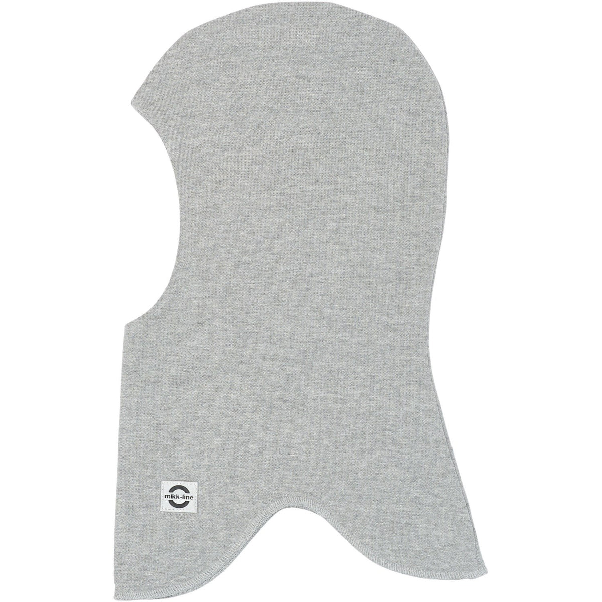 Mikk-Line Light Grey Melange Bomull Fullface - Dubbel