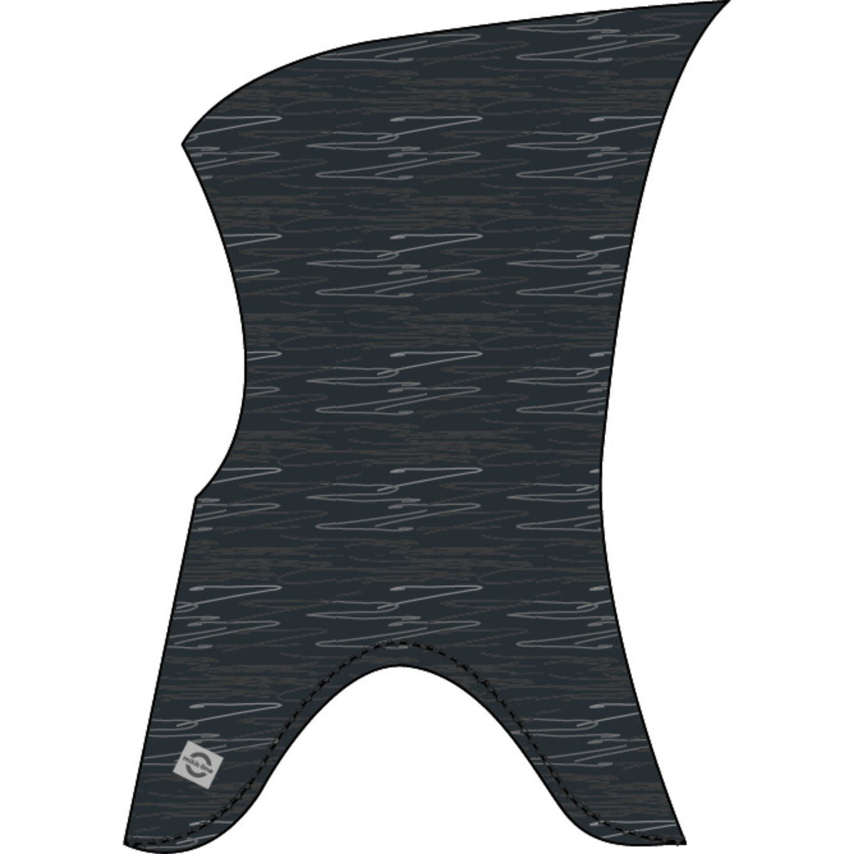 Mikk-Line Dark Grey Melange Ull Fullface Tip - Solid M/ Vindstop