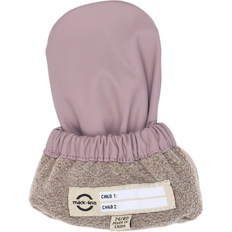 Mikk-Line Twilight Mauve Pu Rain Vantar M/ Fleece