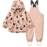 LIEWOOD Mega Cherry Heart/ Rosey Mix Manu Regnkläder Sett