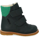 Angulus Deep Teal/Grass Green Tex-Støvle Med Kardborreband