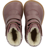 Angulus Faded Rose/Blossom Glitter Tex-Støvle Med Glitter Og Kardborreband