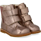 Angulus Rose Copper/Rose Glitter Tex-Støvle Med Glitter Og Kardborreband