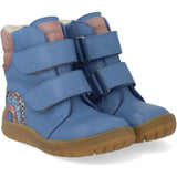Angulus Blue Daisy/Faded Rose Tex-Støvle Med Funklende Glitterregnbue