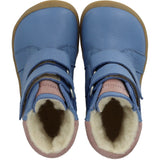 Angulus Blue Daisy/Faded Rose Tex-Støvle Med Funklende Glitterregnbue
