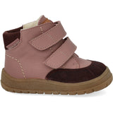 Angulus Aubergine/Faded Rose/Tan Börjar Tex-Støvle Med Kontraststikninger