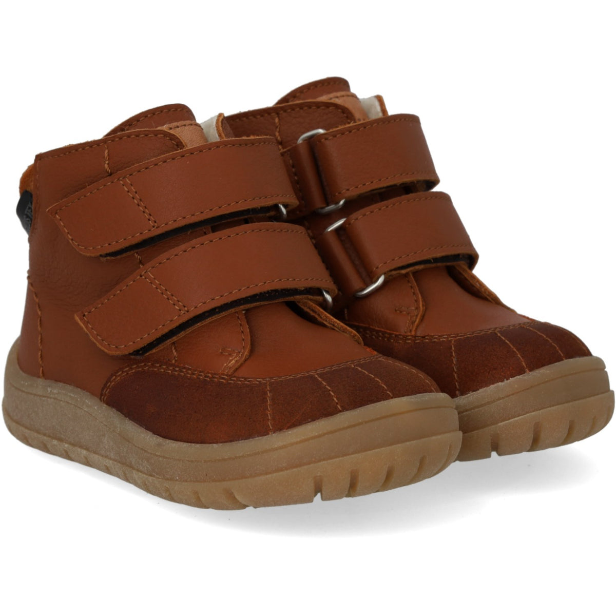 Angulus Cognac/Cognac/Tan Börjar Tex-Støvle Med Kontraststikninger
