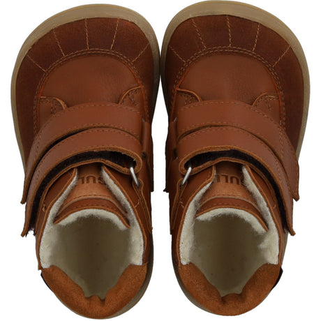 Angulus Cognac/Cognac/Tan Börjar Tex-Støvle Med Kontraststikninger