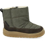 Angulus Olive/Forrest Recycled Ripstop Börjar Tex-Støvle Med Blødt Merino Uldfoer