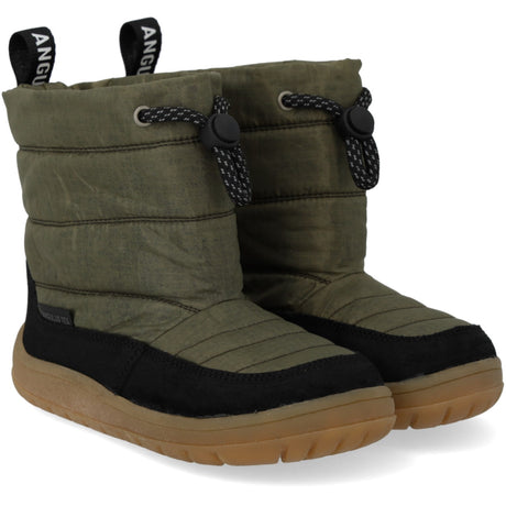 Angulus Black/Olive Recycled Ripstop Let Og Fleksibel Tex-Vinterstøvle I Nylon