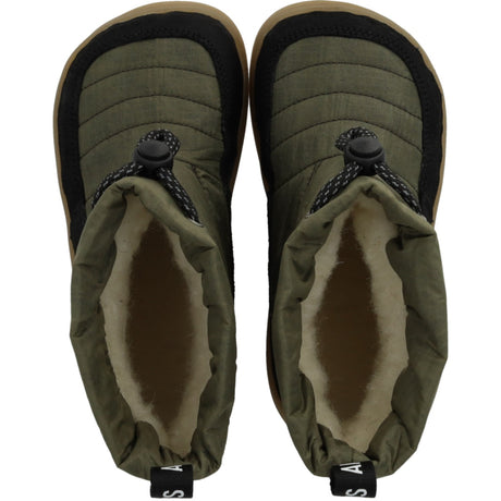 Angulus Black/Olive Recycled Ripstop Let Og Fleksibel Tex-Vinterstøvle I Nylon