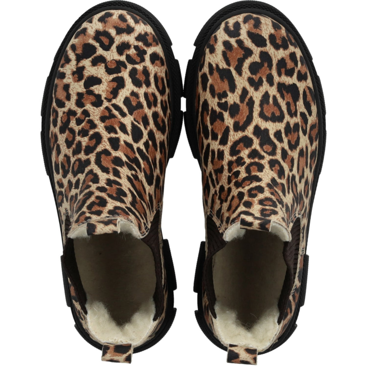 Angulus Beige Leo/Dark Brown Elastic Chunky Tex Chelsea Stövlar