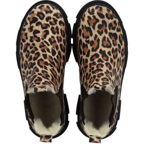 Angulus Beige Leo/Dark Brown Elastic Chunky Tex Chelsea Stövlar