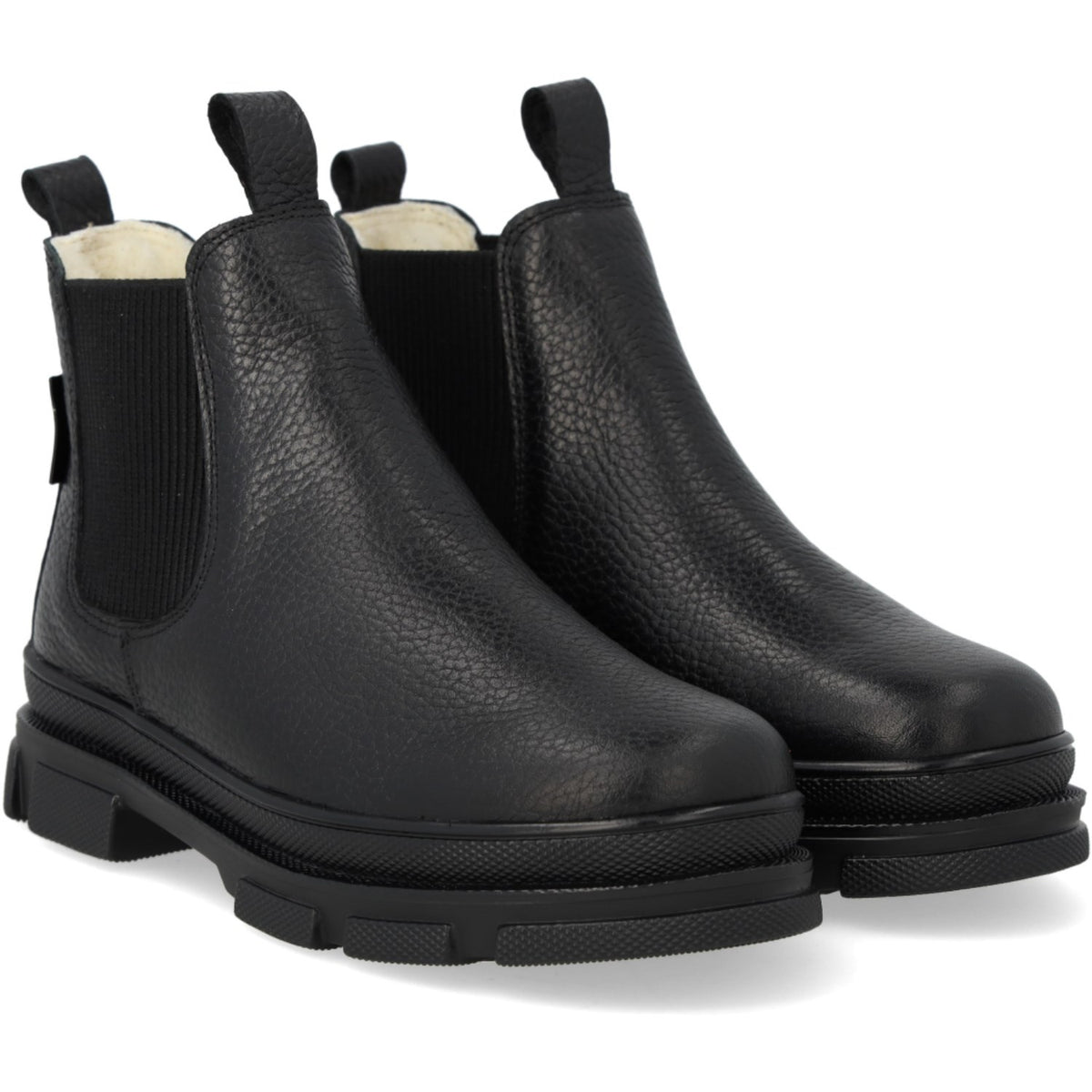 Angulus Black/Black Chunky Tex Chelsea Stövlar