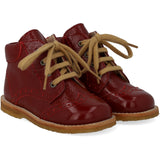 Angulus Cranberry Klassisk Snøresko Med Brogue Detaljer