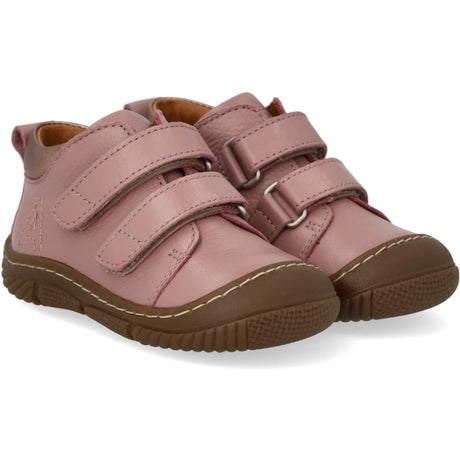 Angulus Faded Rose/Rose Copper Kardborreband Stövlar Med Forstærket Tå