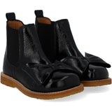 Angulus Black/Black Chelsea Stövlar Med Rosett