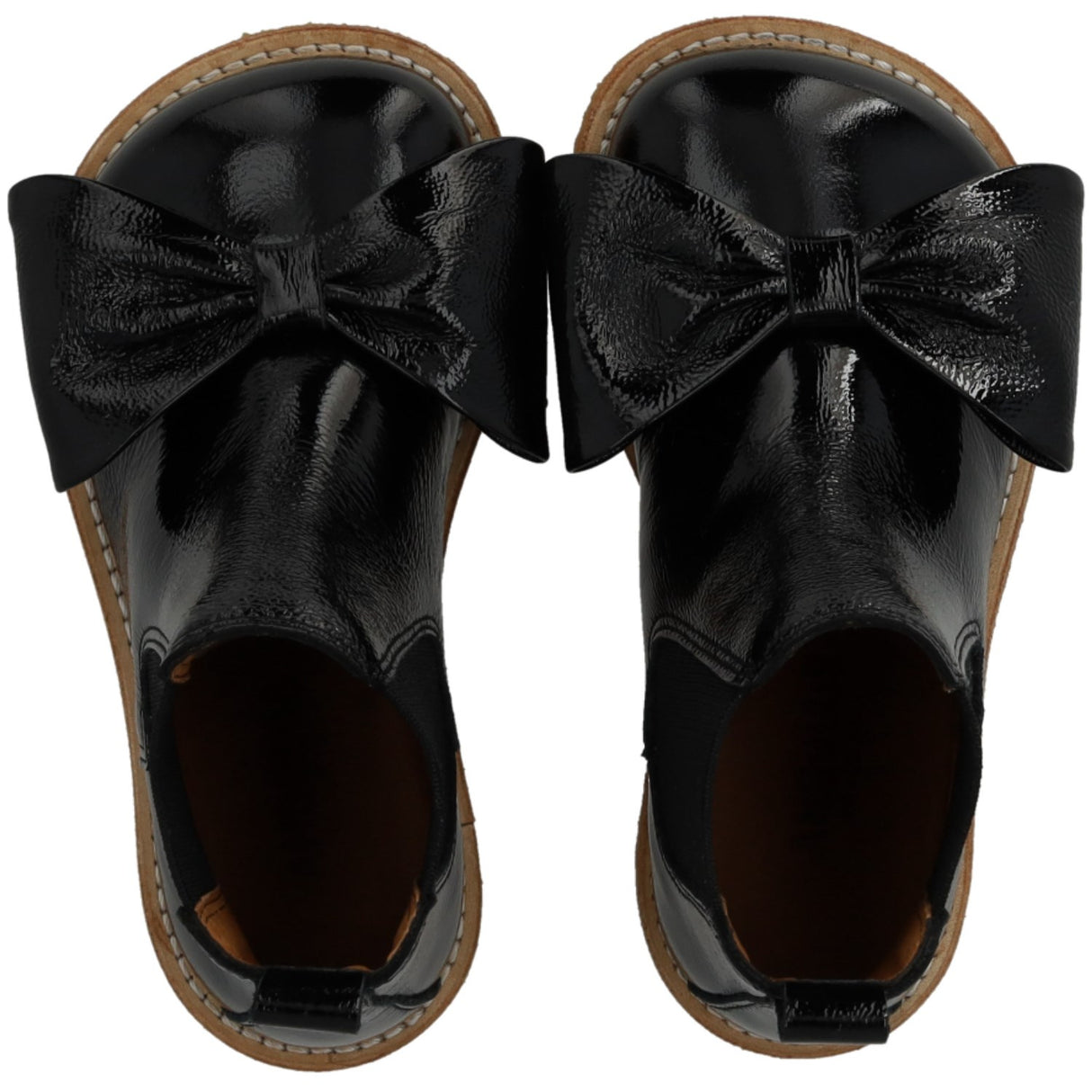 Angulus Black/Black Chelsea Stövlar Med Rosett