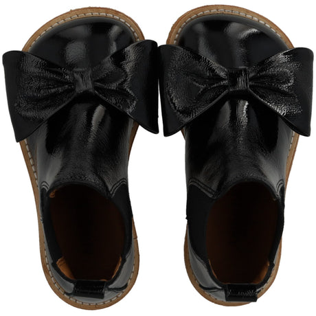 Angulus Black/Black Chelsea Stövlar Med Rosett