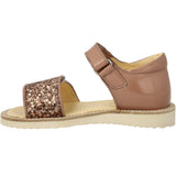 Angulus Clay/Clay Glitter Sandal Med Funklende Glitterdetalje