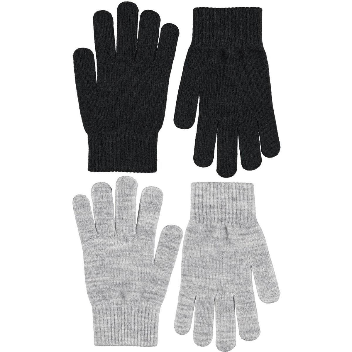 Molo Grey Melange Kiddy Ull Handskar